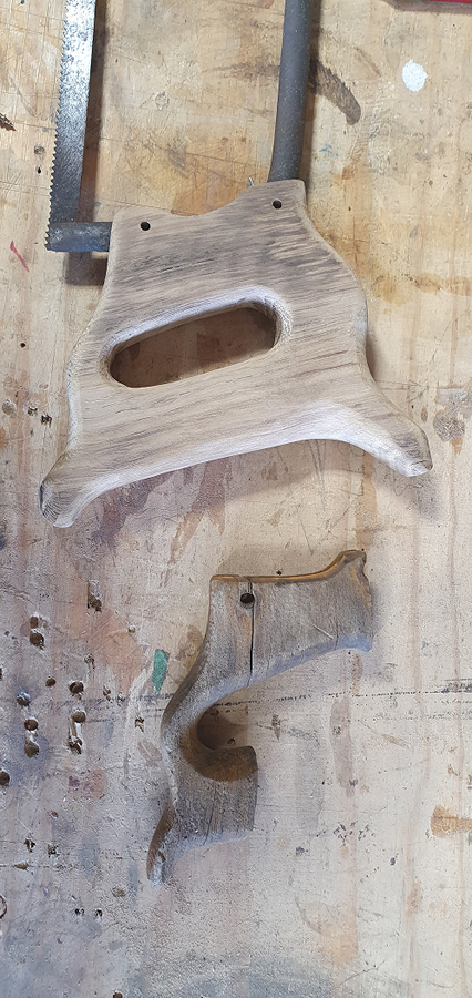 Hardwood Handle Replication From Scrap